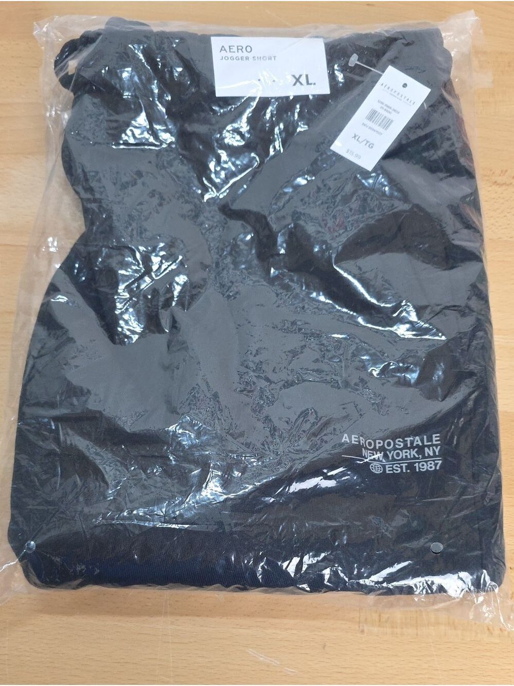 Aeropostale Black AERO Jogger Shorts XL